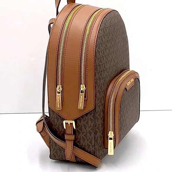 MICHAEL KORS JAYCEE MEDIUM BACKPACK BROWN SIGNATURE COLOR